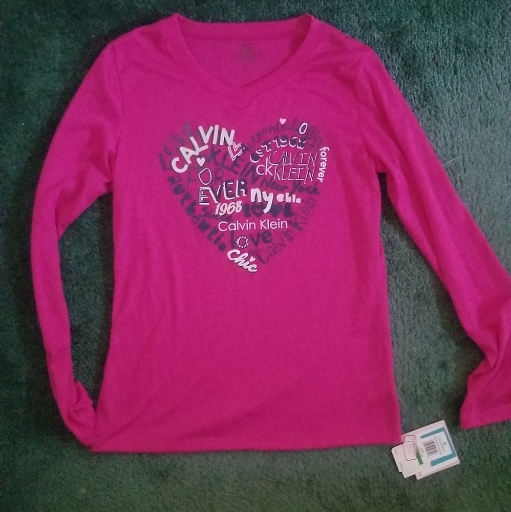 Calvin Klein Girl's Long Sleeve Shirt Size 14/16